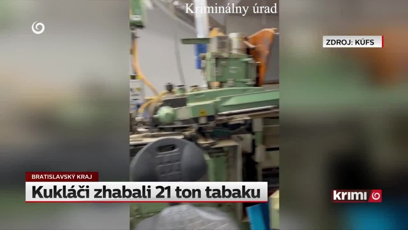 Kukláči zhabali 21 ton tabaku