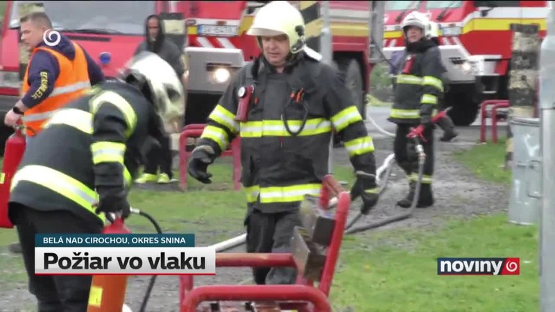 Požiar vo vlaku