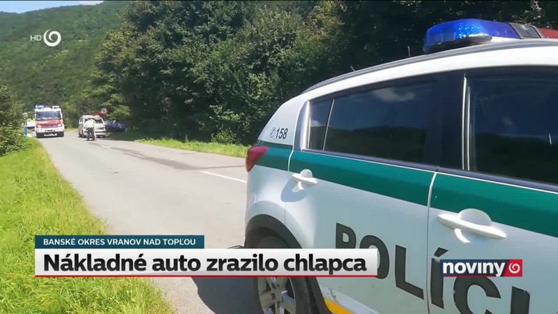 Nákladné auto zrazilo chlapca