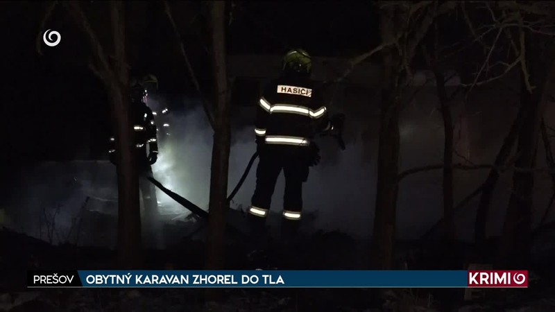 OBYTNÝ KARAVAN ZHOREL DO TLA