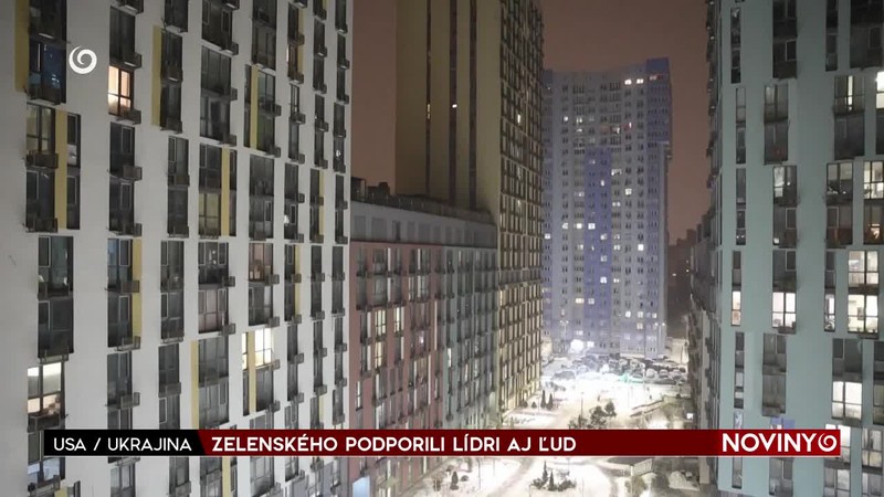 ZELENSKÉHO PODPORILI LÍDRI AJ ĽUD