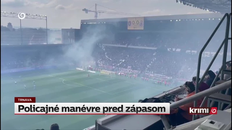 Policajné manévre pred zápasom