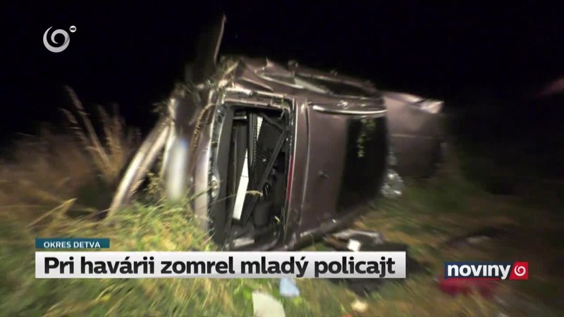 Pri havárii zomrel mladý policajt