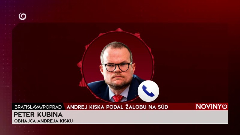 ANDREJ KISKA PODAL ŽALOBU NA SÚD