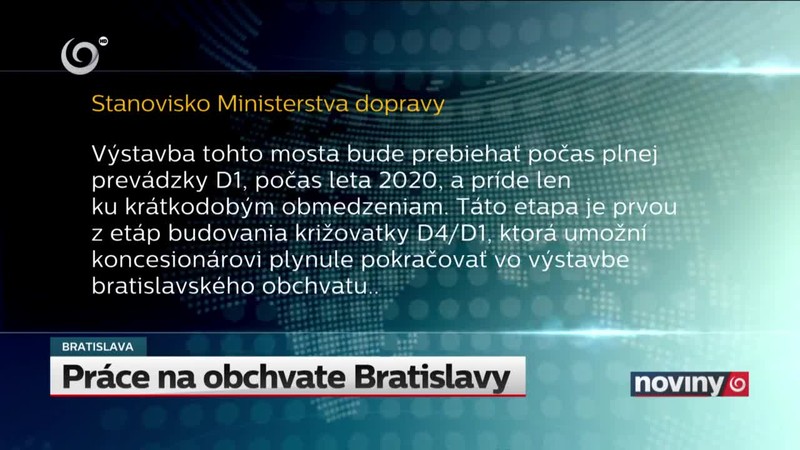 Práce na obchvate Bratislavy