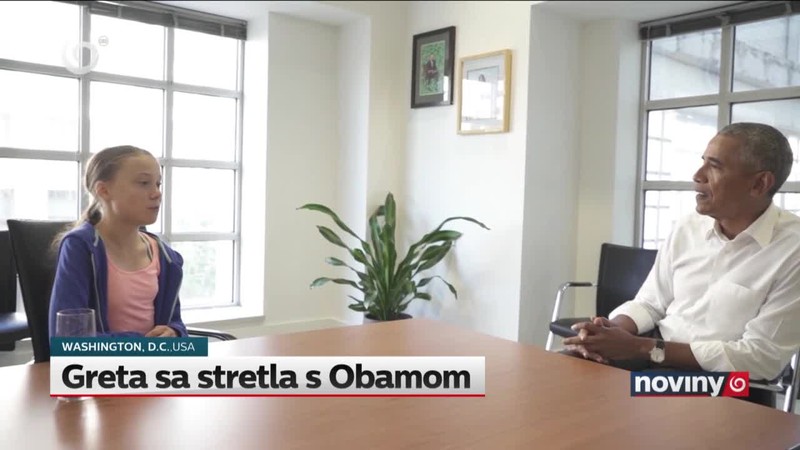 Greta sa stretla s Obamom