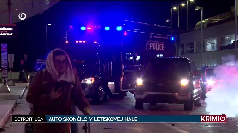 AUTO SKONČILO V LETISKOVEJ HALE