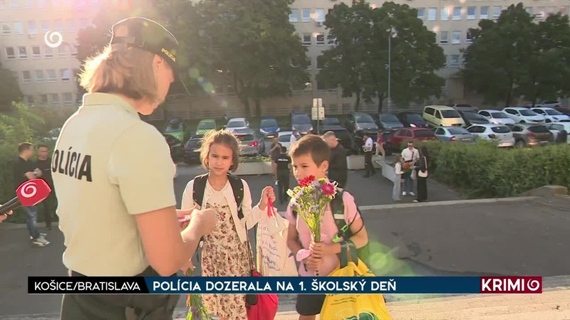 POLÍCIA DOZERALA NA 1. ŠKOLSKÝ DEŇ