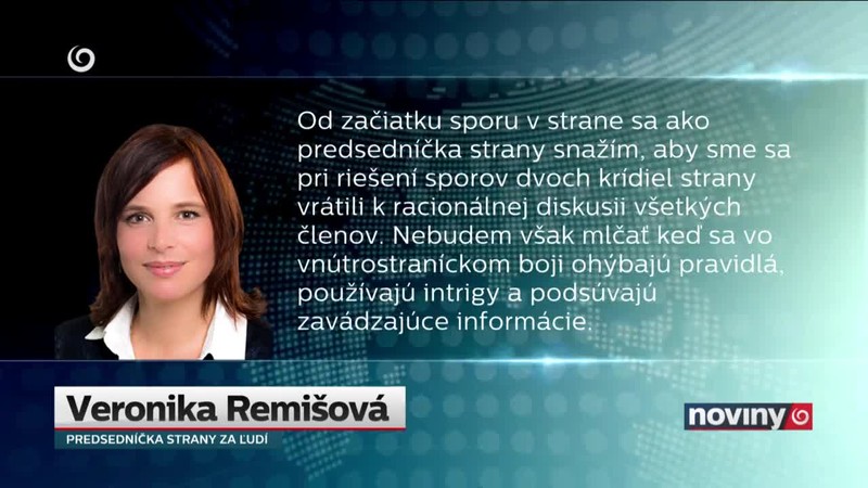 Remišová s Kiskom o sneme