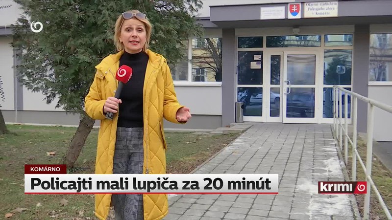 Policajti mali lupiča za 20 minút