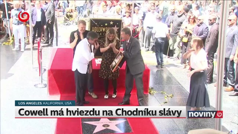 Cowell má hviezdu na Chodníku slávy