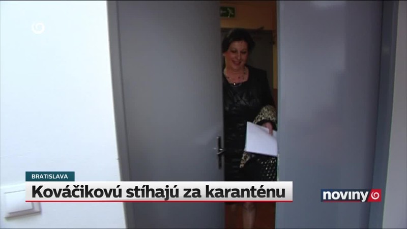Kováčikovú stíhajú za karanténu