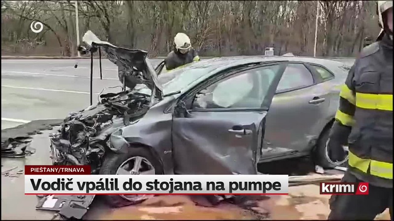 Vodič vpálil do stojana na pumpe
