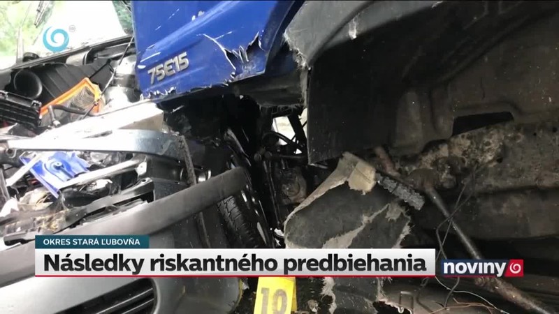 Následky riskantného predbiehania