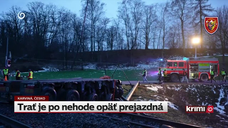 Trať je po nehode opäť prejazdná