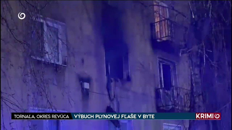 VÝBUCH PLYNOVEJ FĽAŠE V BYTE