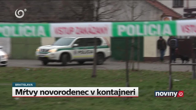 Mŕtvy novorodenec v kontajneri