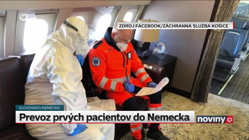 Prevoz prvých pacientov do Nemecka