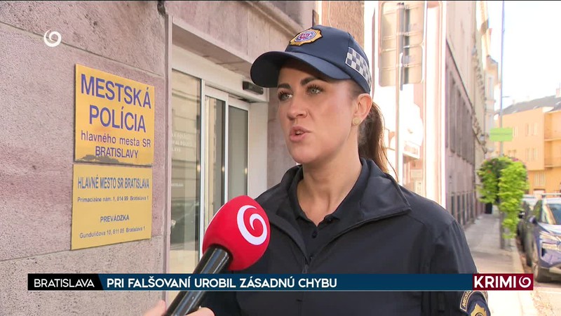PRI FALŠOVANÍ UROBIL ZÁSADNÚ CHYBU