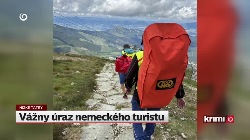 Vážny úraz nemeckého turistu