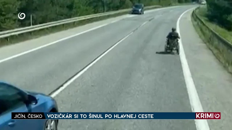 VOZIČKÁR SI TO ŠINUL PO HLAVNEJ CESTE