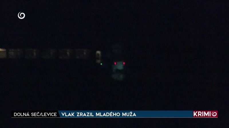 VLAK ZRAZIL MLADÉHO MUŽA