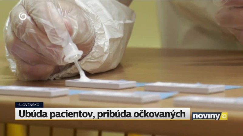 Ubúda pacientov, pribúda očkovaných