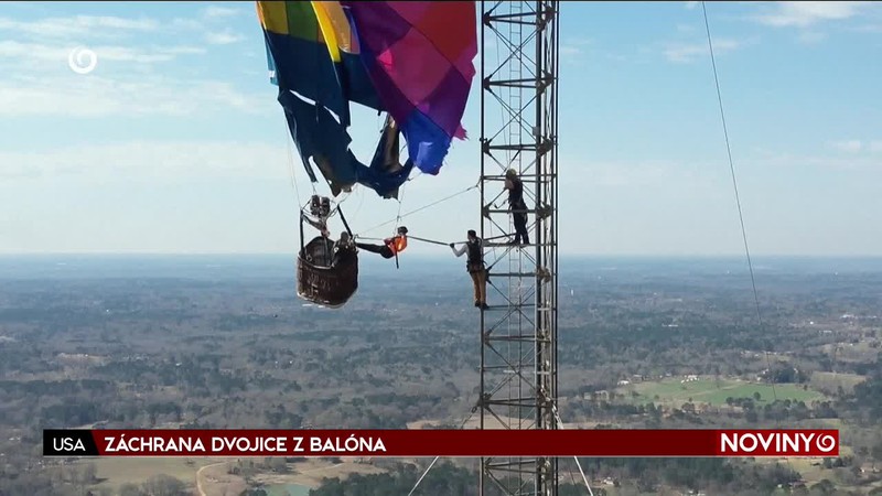 ZÁCHRANA DVOJICE Z BALÓNA