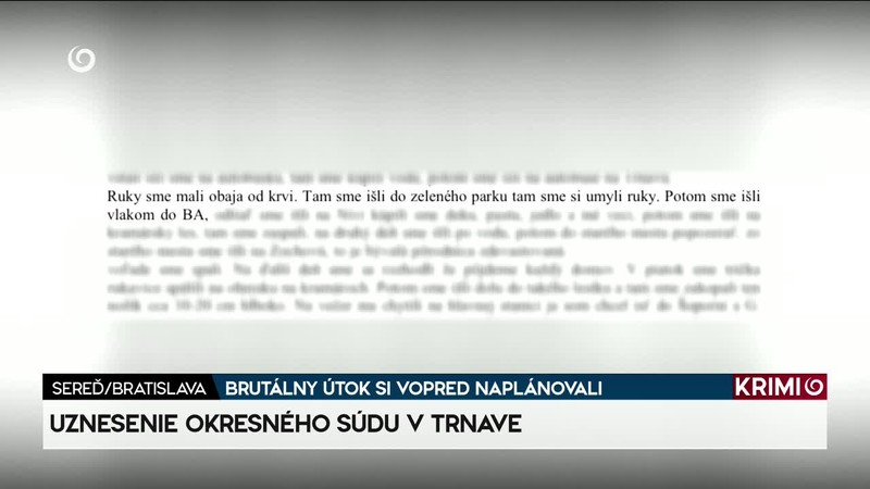 BRUTÁLNY ÚTOK SI VOPRED NAPLÁNOVALI