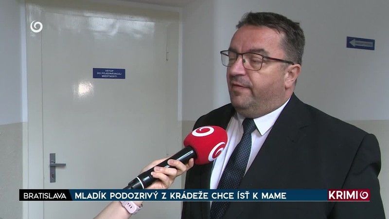 MLADÍK PODOZRIVÝ Z KRÁDEŽE CHCE ÍSŤ K MAME