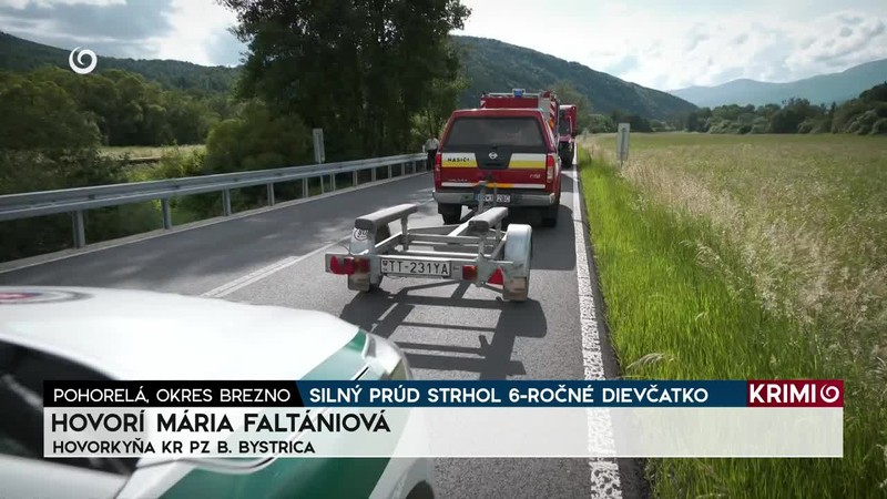 SILNÝ PRÚD STRHOL 6-ROČNÉ DIEVČATKO