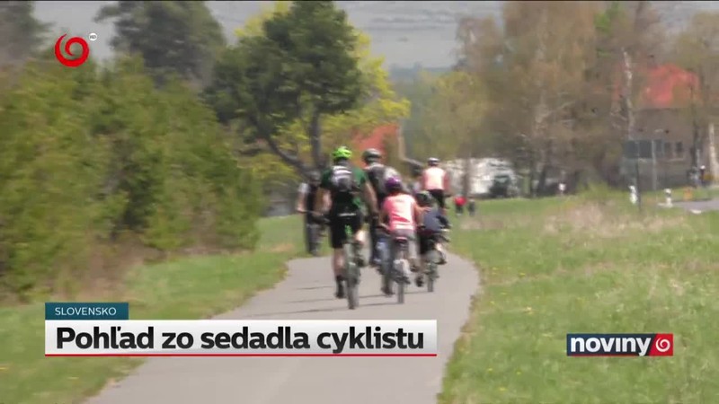 Pohľad zo sedadla cyklistu
