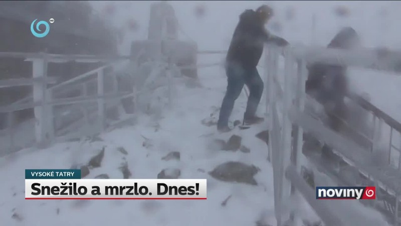 Snežilo a mrzlo. Dnes!
