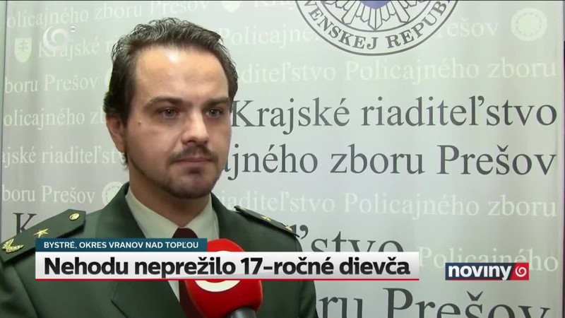 Nehodu neprežilo 17-ročné dievča