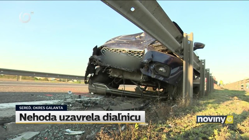 Nehoda uzavrela diaľnicu