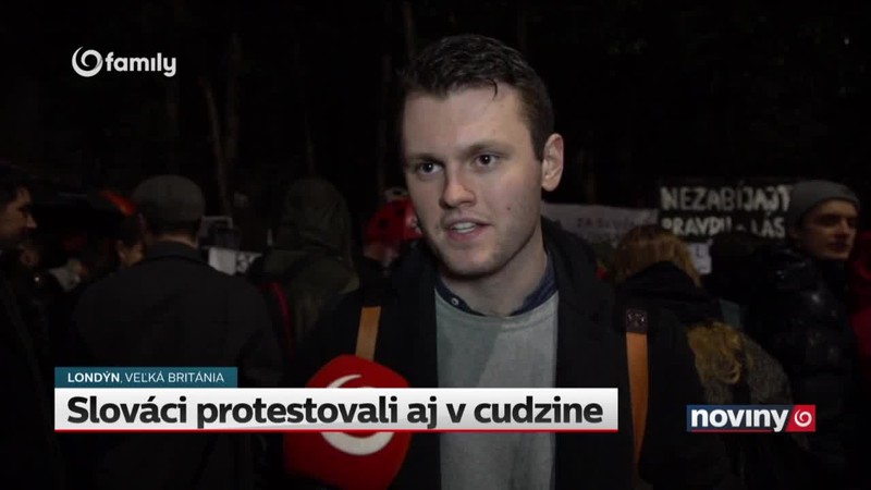 Slováci protestovali aj v cudzine