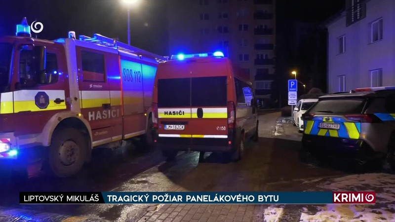 TRAGICKÝ POŽIAR PANELÁKOVÉHO BYTU
