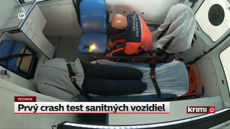 Prvý crash test sanitných vozidiel