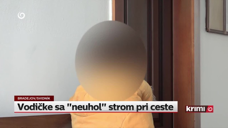 Vodičke sa "neuhol" strom pri ceste