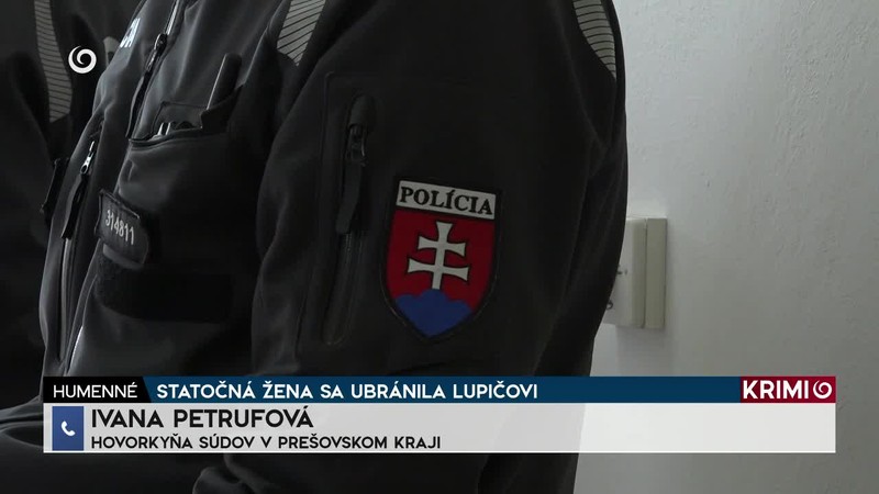 STATOČNÁ ŽENA SA UBRÁNILA LUPIČOVI