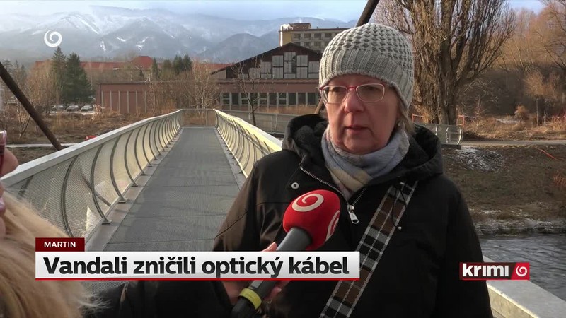 Vandali zničili optický kábel