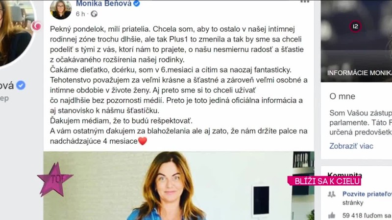 BLÍŽI SA K CIEĽU Monika Beňová