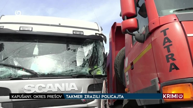 TAKMER ZRAZILI POLICAJTA