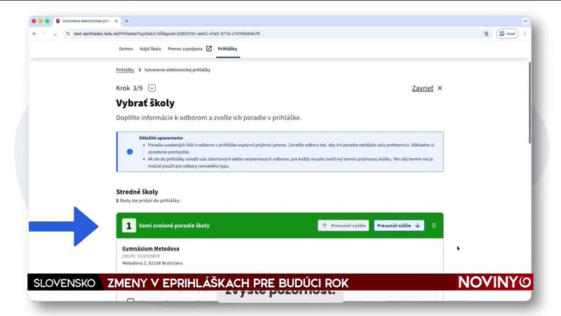 ZMENY V EPRIHLÁŠKACH PRE BUDÚCI ROK