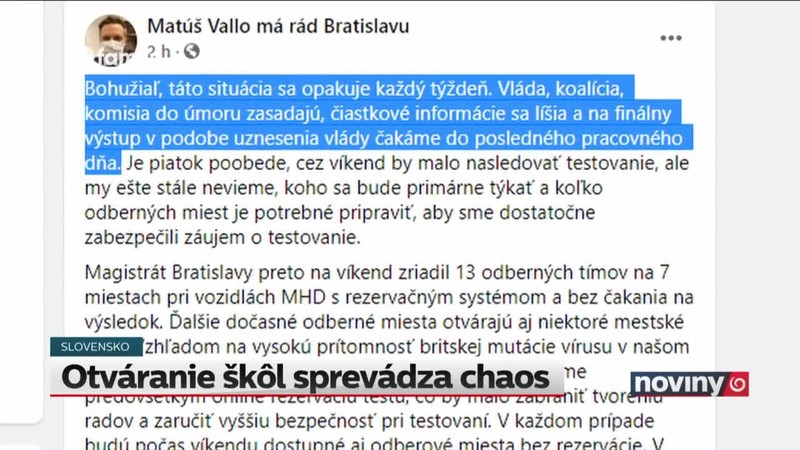 Otváranie škôl sprevádza chaos