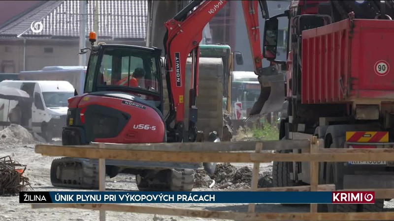 ÚNIK PLYNU PRI VÝKOPOVÝCH PRÁCACH