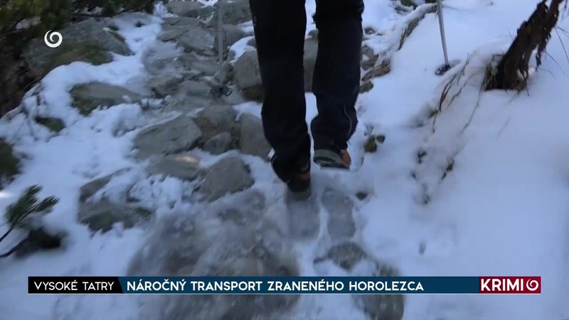 NÁROČNÝ TRANSPORT ZRANENÉHO HOROLEZCA