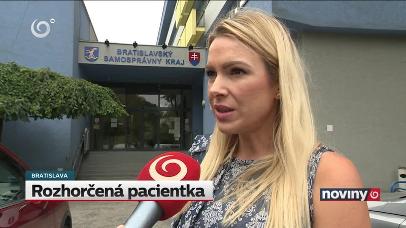 Rozhorčená pacientka