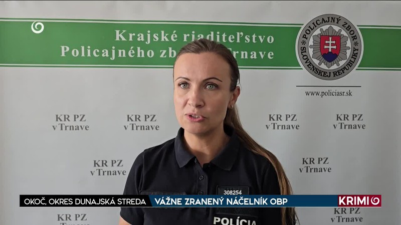 VÁŽNE ZRANENÝ NÁČELNÍK OBP