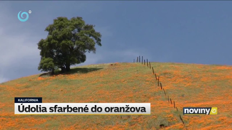 Údolia sfarbené do oranžova